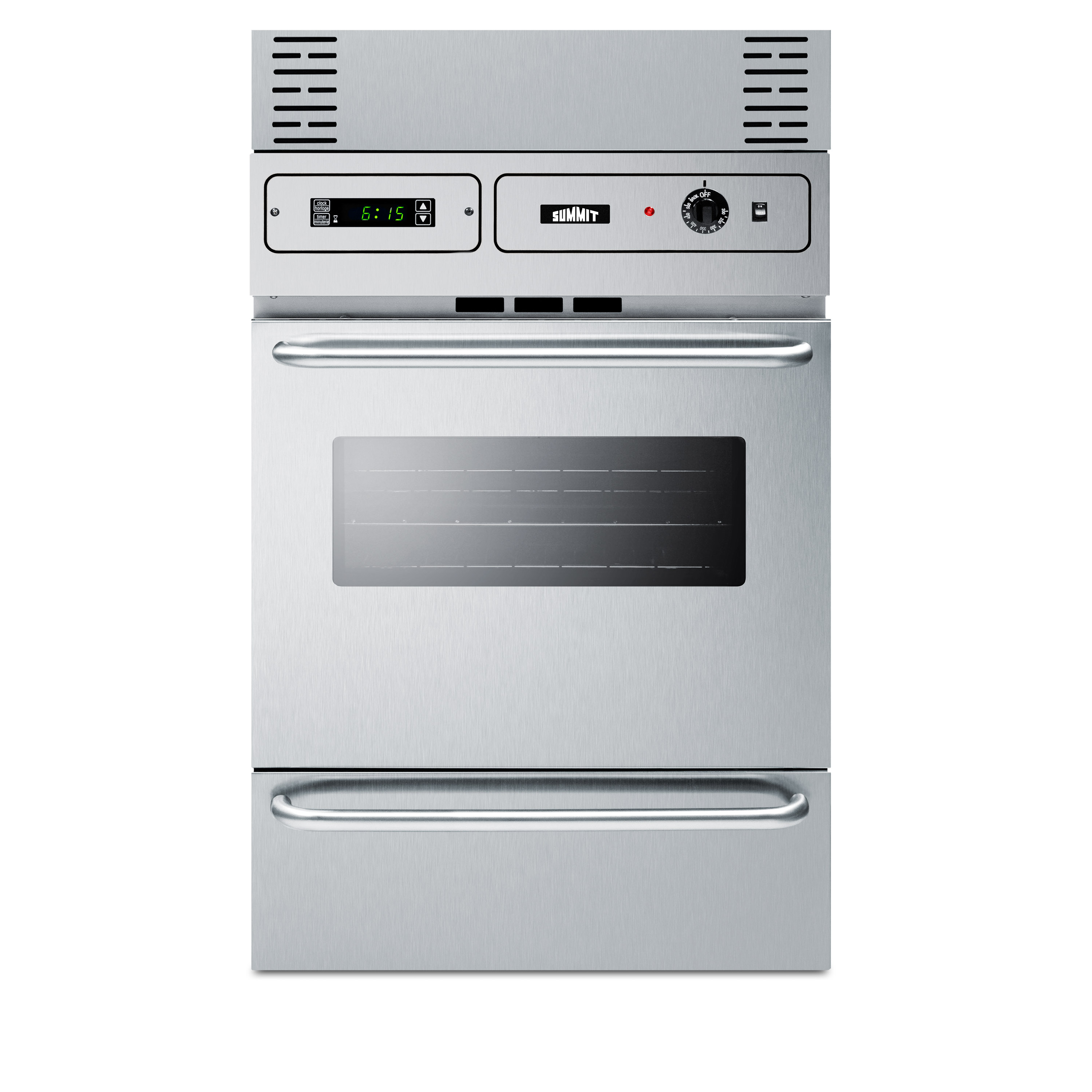 Wall oven trim kit in stainless steel to extend overall height to 39